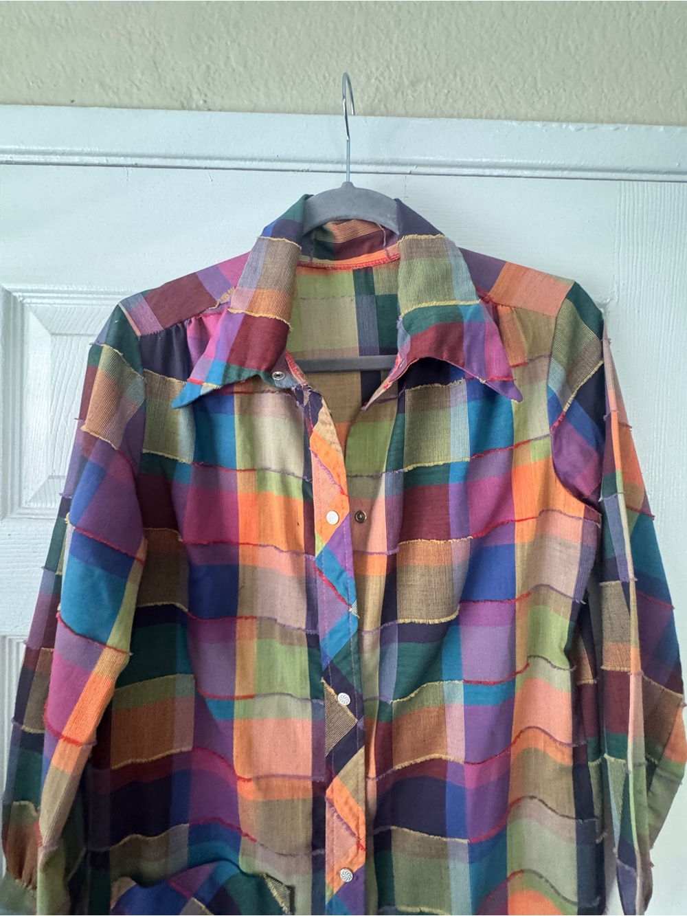 Vintage 70s Dress, Gaymode Penneys Patchwork Maxi Dress Union Made Size S/M - Picture 5 of 9